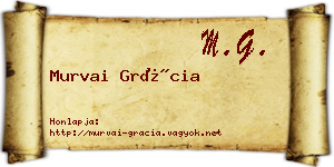 Murvai Grácia névjegykártya